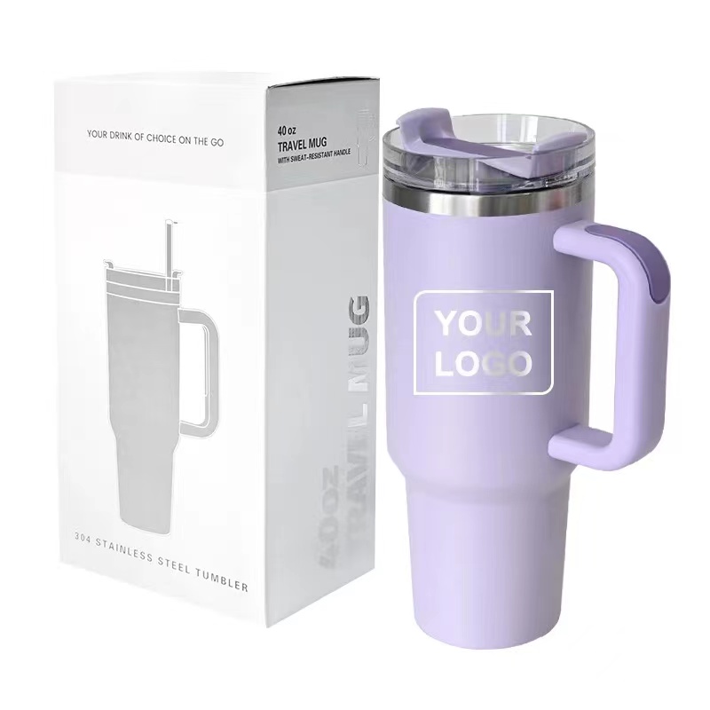40oz outdoor tumbler cup with handle