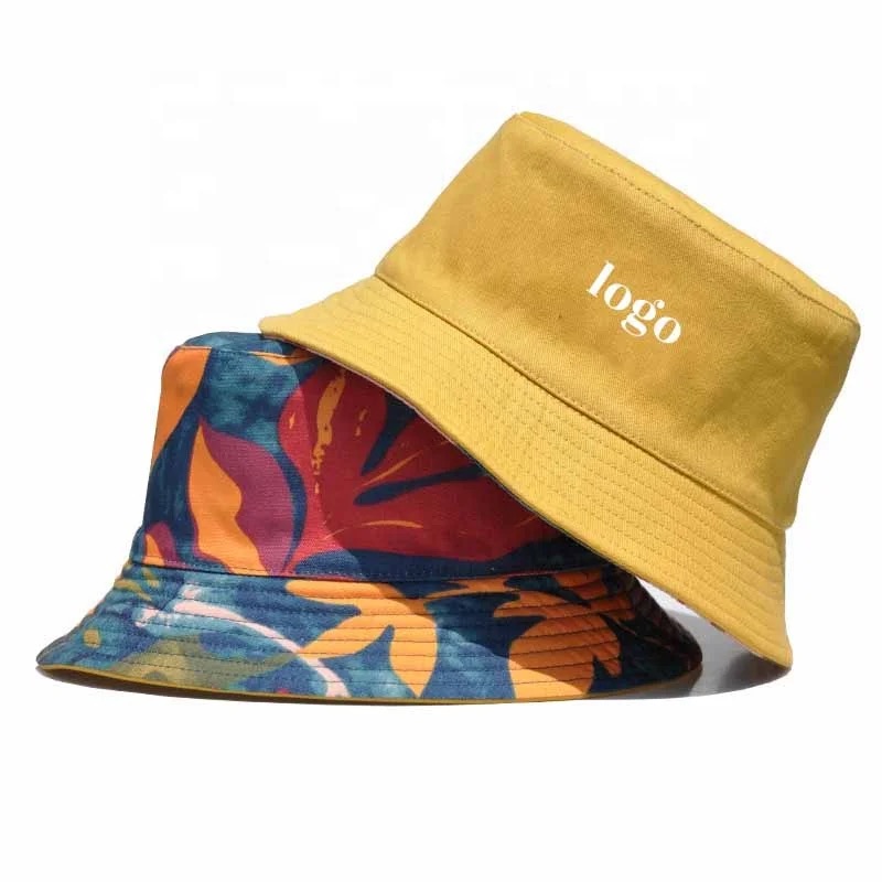 Flat wide brim leisure bucket hat fisherman hat