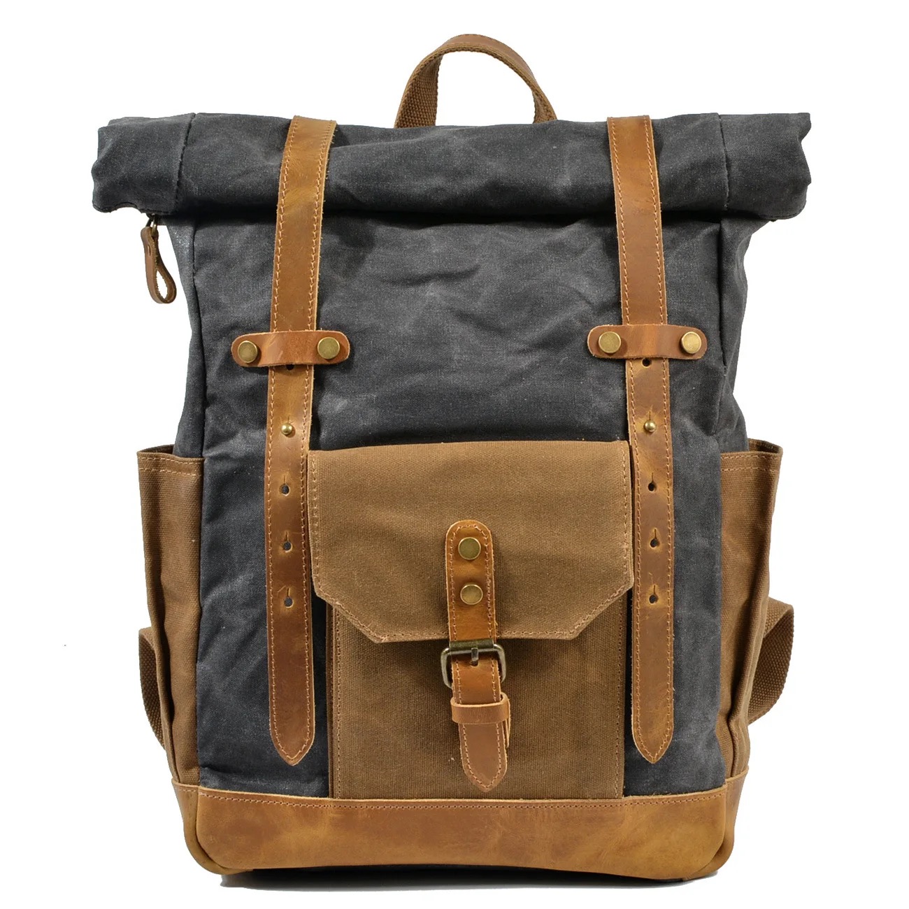 Men travel bag canvas backpack
