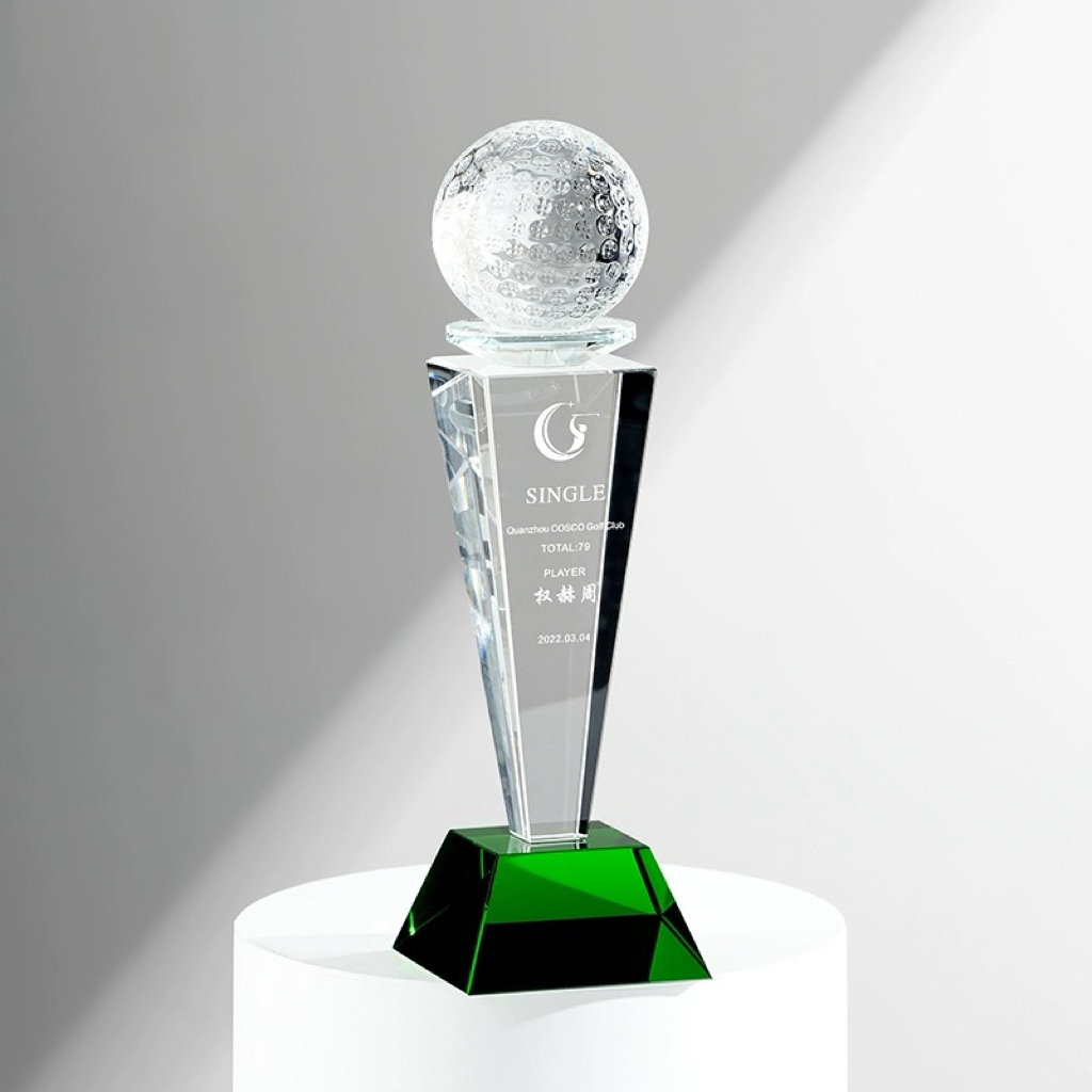 Golf Crystal Medal